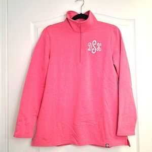 Marleylilly Partial Zip Front Pink Jacket Monogrammed